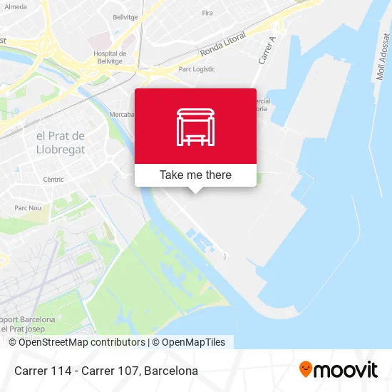 mapa Carrer 114 - Carrer 107