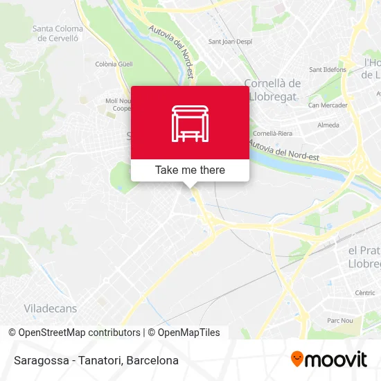 Saragossa - Tanatori map