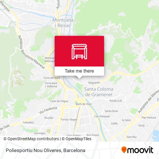 Poliesportiu Nou Oliveres map
