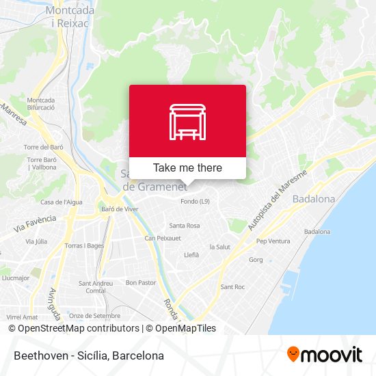 Beethoven - Sicília map