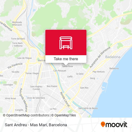 Sant Andreu - Mas Marí map