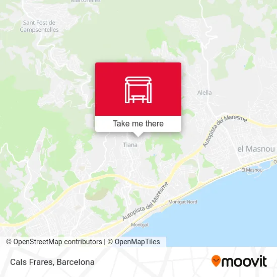 Cals Frares map