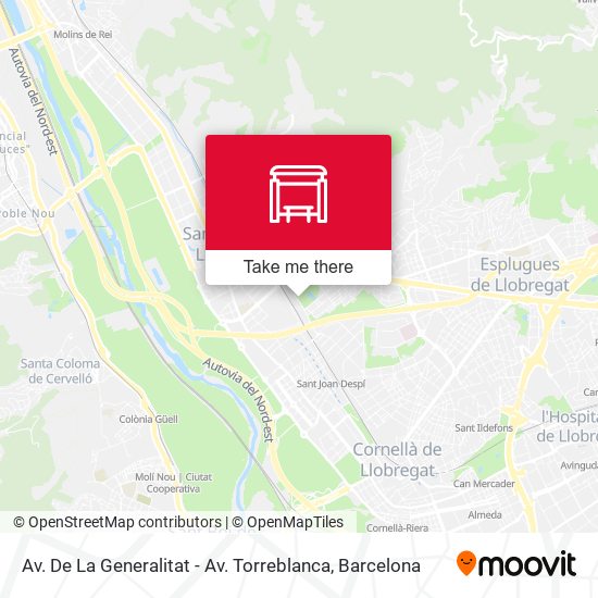 mapa Av. De La Generalitat - Av. Torreblanca