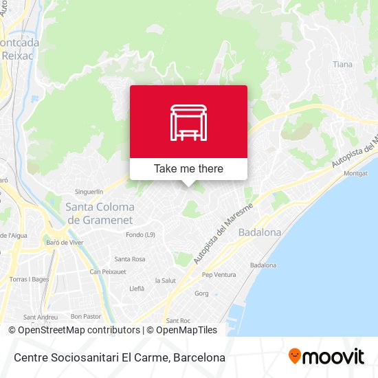 Centre Sociosanitari El Carme map