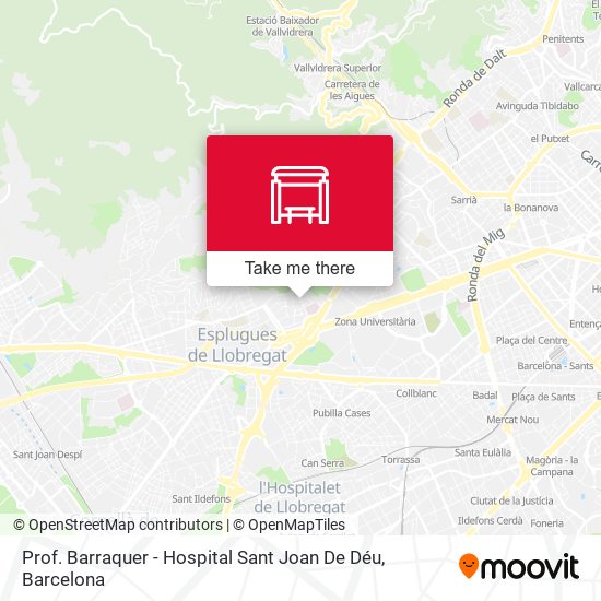 Prof. Barraquer - Hospital Sant Joan De Déu map