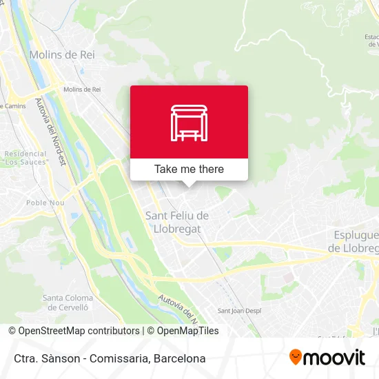 Ctra. Sànson - Comissaria map