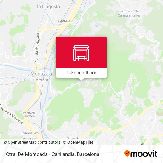 Ctra. De Montcada - Canilandia map