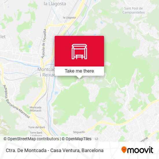 Ctra. De Montcada - Casa Ventura map