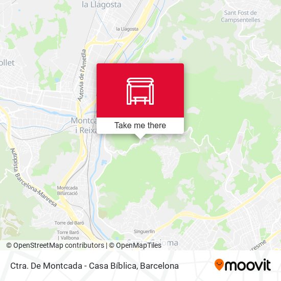 Ctra. De Montcada - Casa Bíblica map