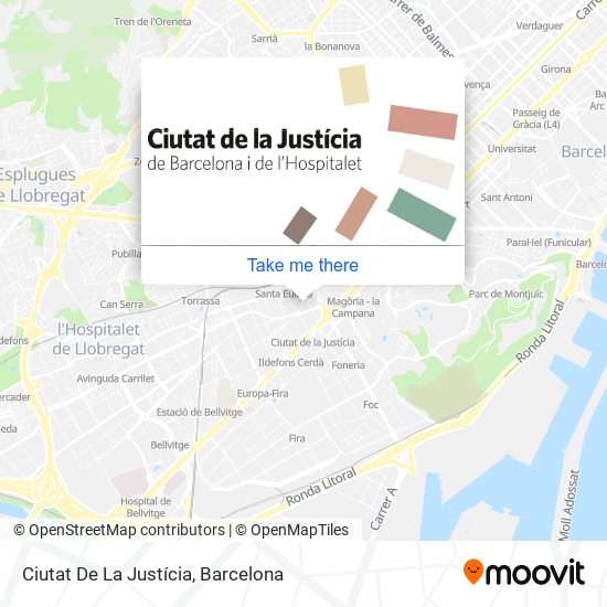 Ciutat De La Justícia map