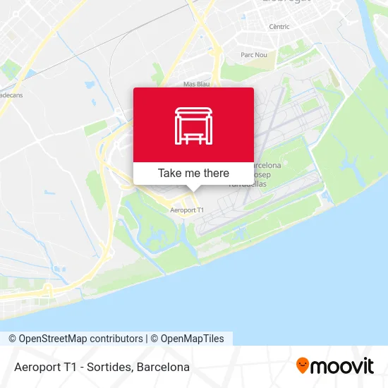 Aeroport T1 - Sortides map