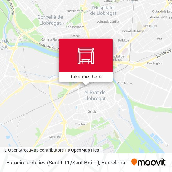Estació Rodalies (Sentit T1 / Sant Boi L.) map
