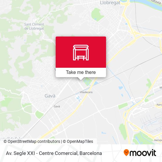 Av. Segle XXI - Centre Comercial map