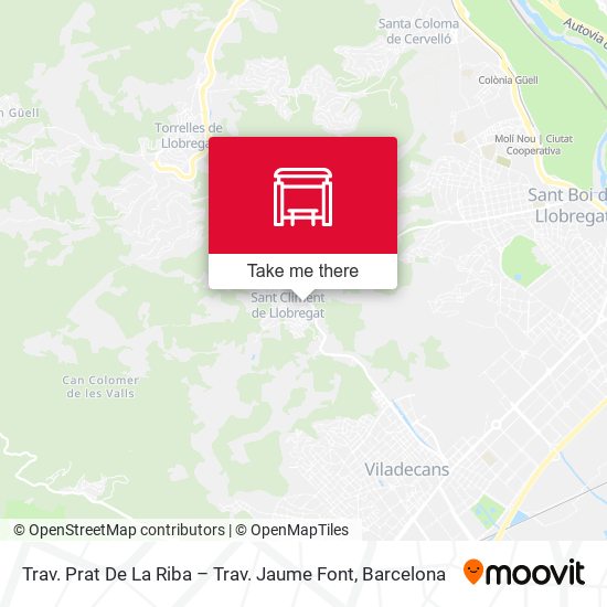 Trav. Prat De La Riba – Trav. Jaume Font map