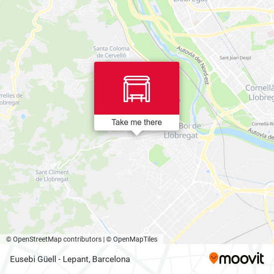 Eusebi Güell - Lepant map
