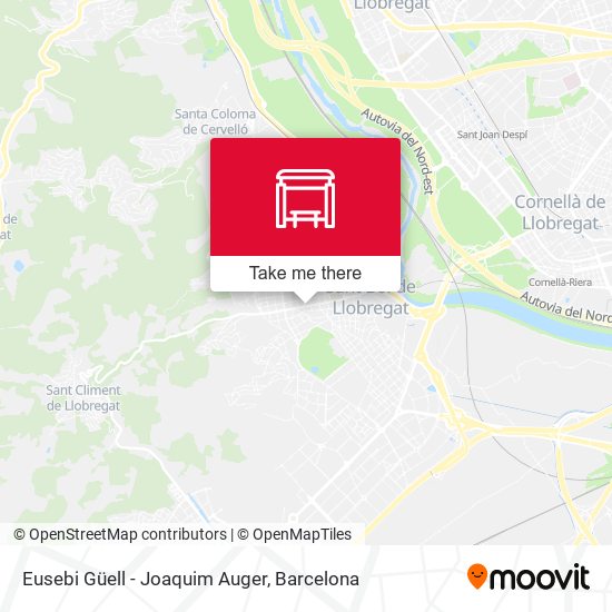 Eusebi Güell - Joaquim Auger map