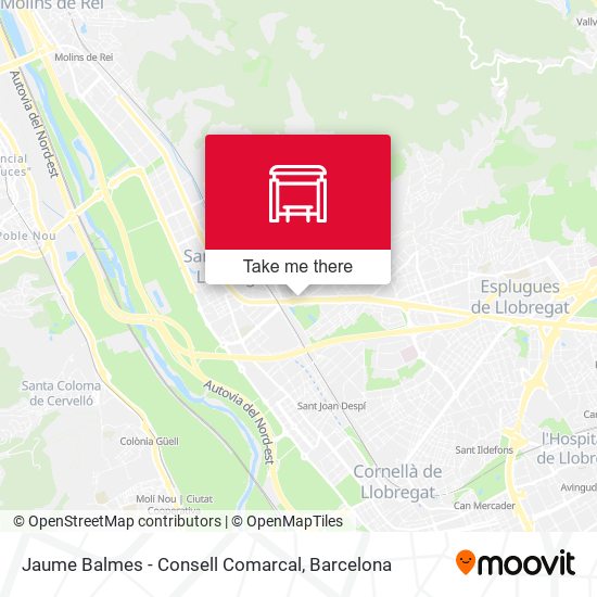 Jaume Balmes - Consell Comarcal map