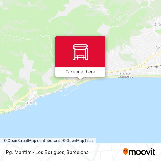 Pg. Marítim - Les Botigues map