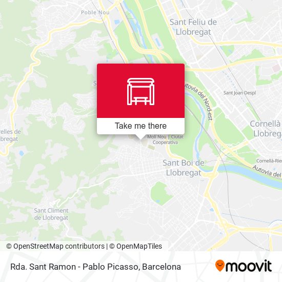 Rda. Sant Ramon - Pablo Picasso map