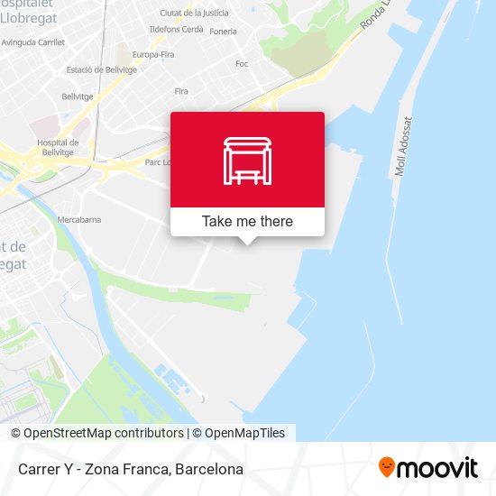Carrer Y - Zona Franca map