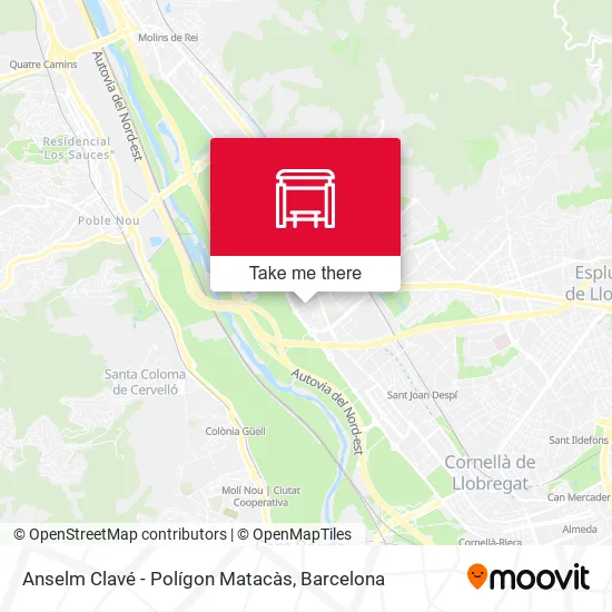 Anselm Clavé - Polígon Matacàs map
