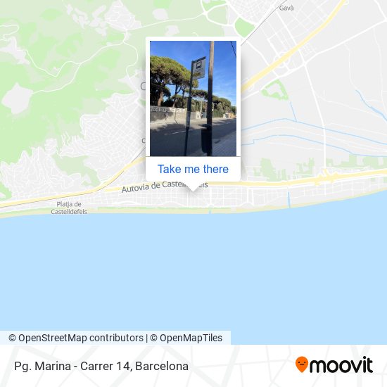 Pg. Marina - Carrer 14 map