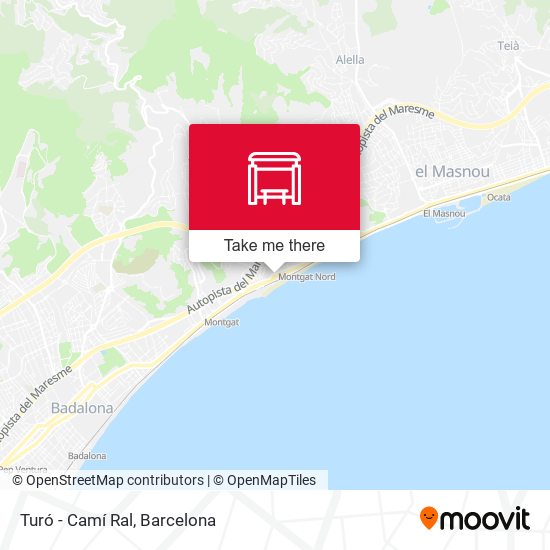 Turó - Camí Ral map