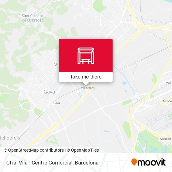 Ctra. Vila - Centre Comercial map