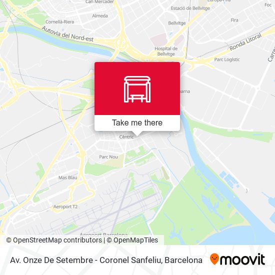 Av. Onze De Setembre - Coronel Sanfeliu map