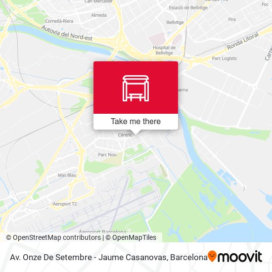 Av. Onze De Setembre - Jaume Casanovas map