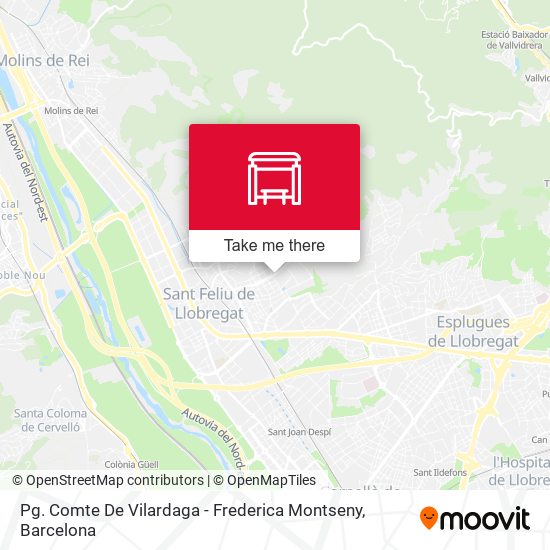 Pg. Comte De Vilardaga - Frederica Montseny map