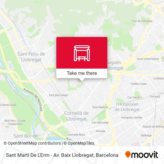Sant Martí De L'Erm - Av. Baix Llobregat map