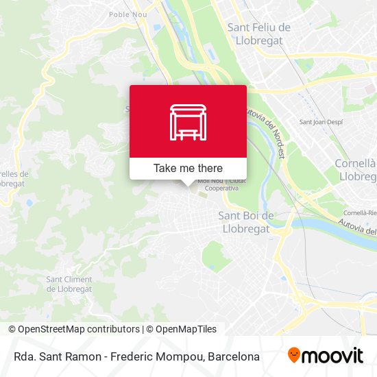 Rda. Sant Ramon - Frederic Mompou map