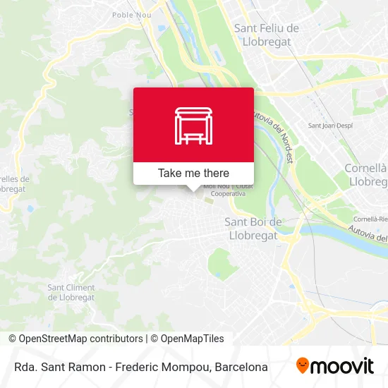 mapa Rda. Sant Ramon - Frederic Mompou