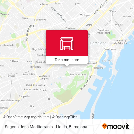 Segons Jocs Mediterranis - Lleida map
