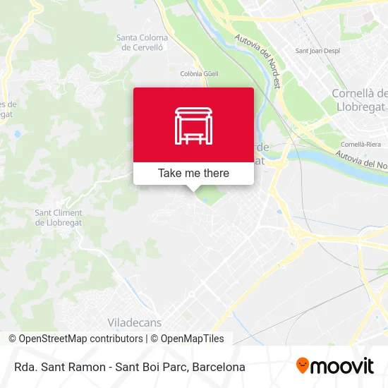 mapa Rda. Sant Ramon - Sant Boi Parc