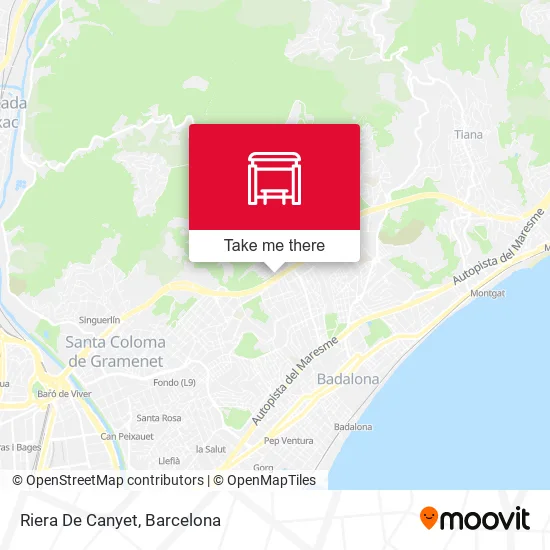 Riera De Canyet map