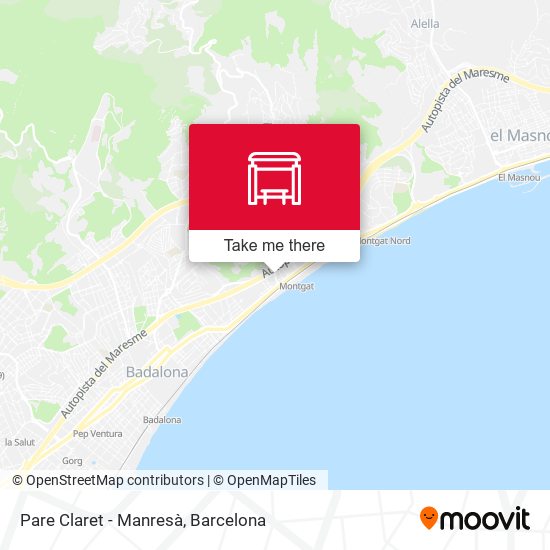 Pare Claret - Manresà map
