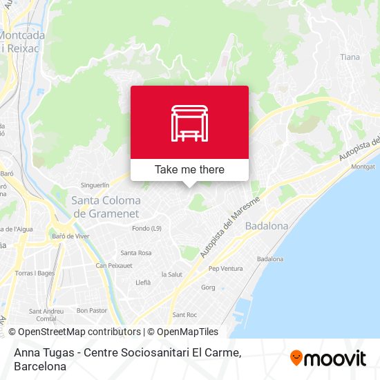 Anna Tugas - Centre Sociosanitari El Carme map