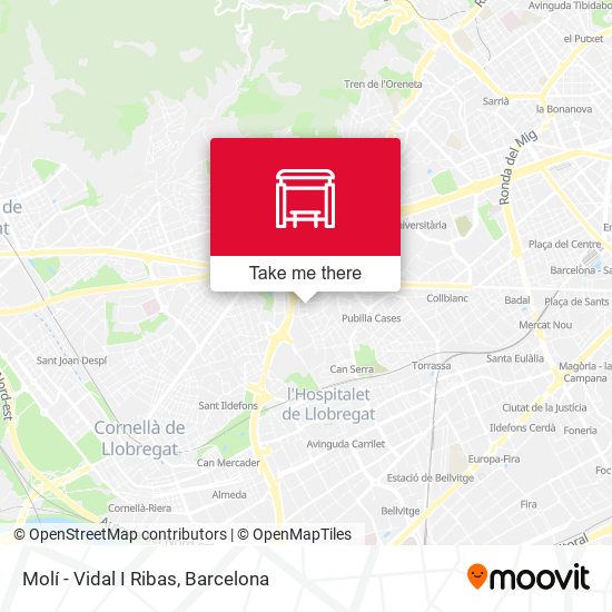 Molí - Vidal I Ribas map