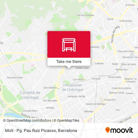 Molí - Pg. Pau Ruiz Picasso map