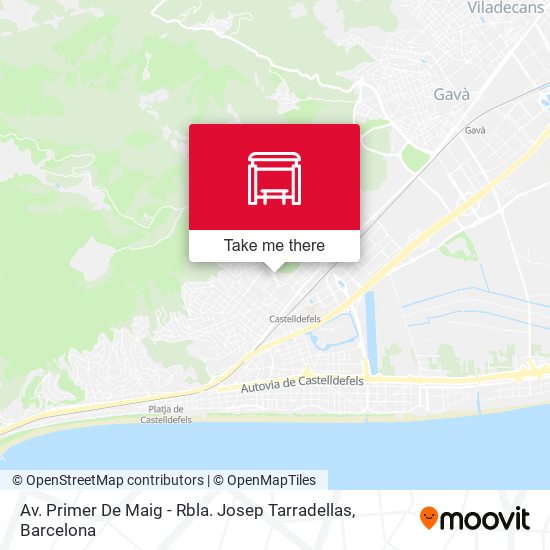 Av. Primer De Maig - Rbla. Josep Tarradellas map