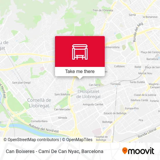 Can Boixeres - Camí De Can Nyac map