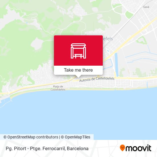 Pg. Pitort - Ptge. Ferrocarril map