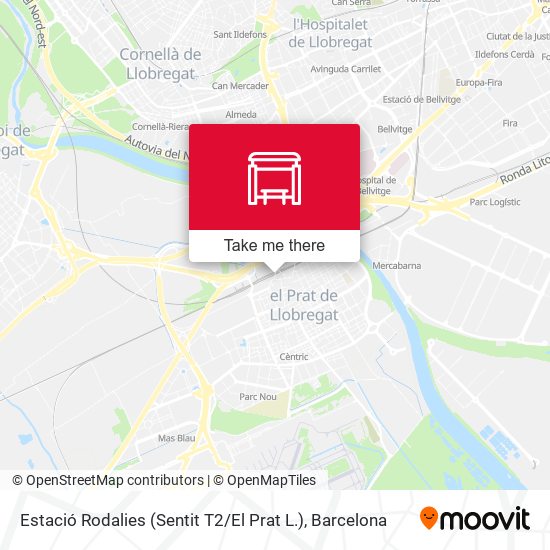 Estació Rodalies (Sentit T2 / El Prat L.) map