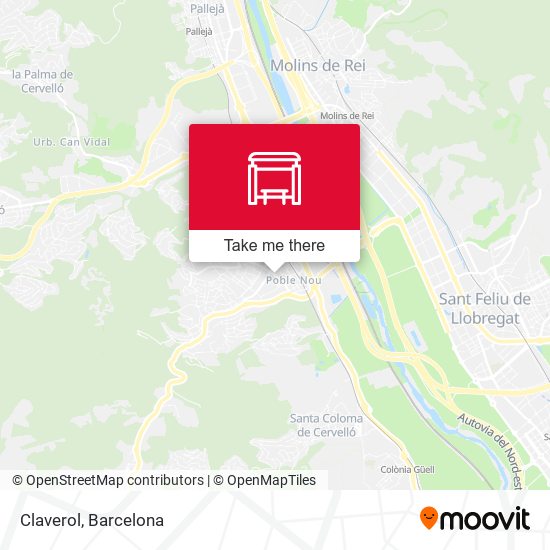 Claverol map