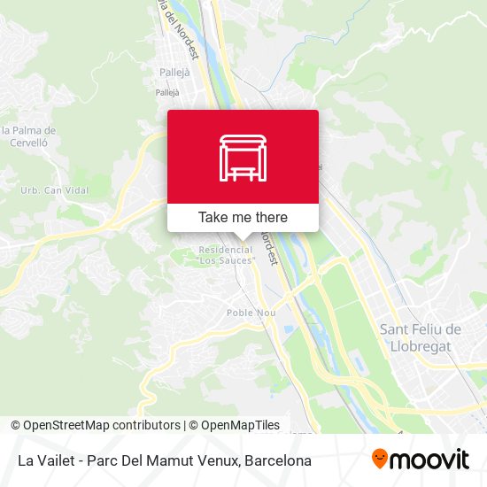 La Vailet - Parc Del Mamut Venux map
