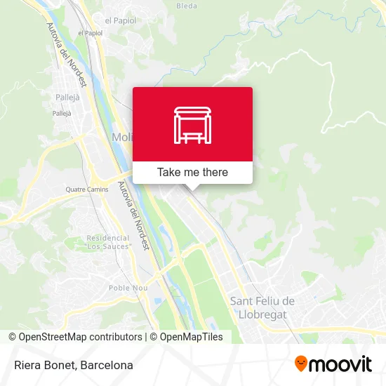 mapa Riera Bonet