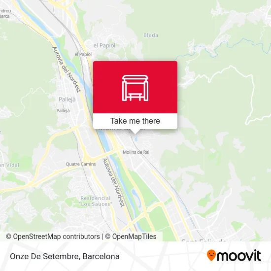 Onze De Setembre map