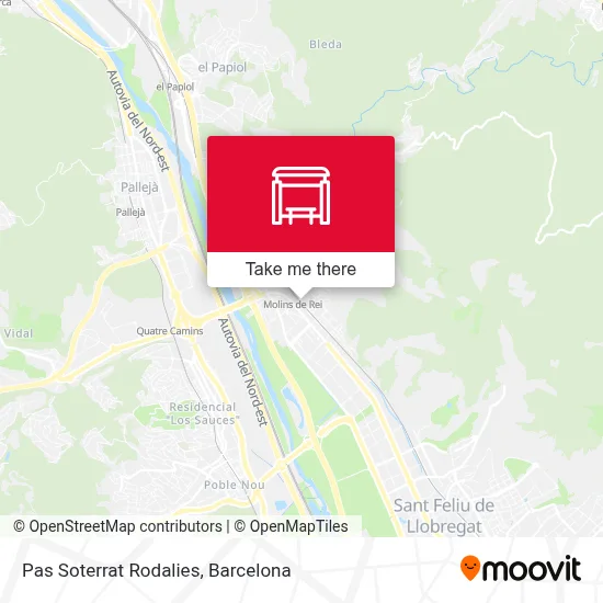 Pas Soterrat Rodalies map